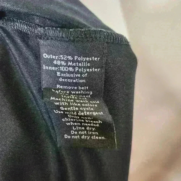 Rock & Republic women's metallic sleeveless knee length dress size small - Picture 4 of 10